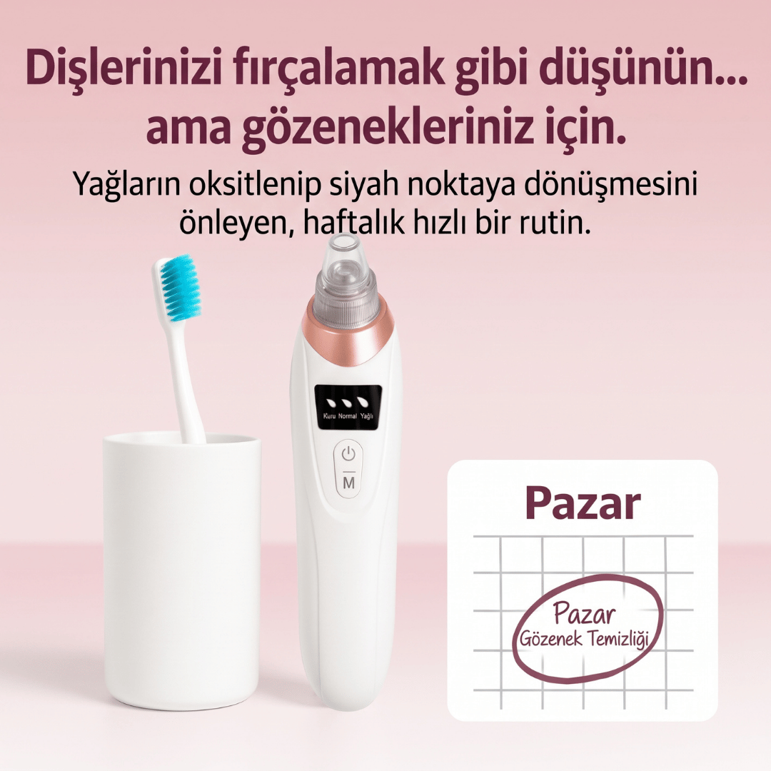 Ouvella Vakumlu Gözenek Temizleyici: Pürüzsüz Bir Cilt İçin Derinlemesine Arınma