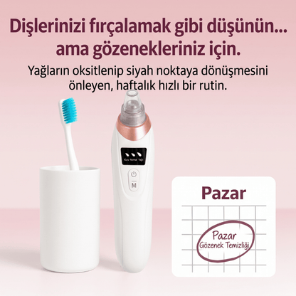 Ouvella Vakumlu Gözenek Temizleyici: Pürüzsüz Bir Cilt İçin Derinlemesine Arınma